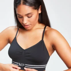 MP Women's Seamless Bralette - Black -Damen Fitnessbekleidung Verkäufe 11959108 1544929650482305