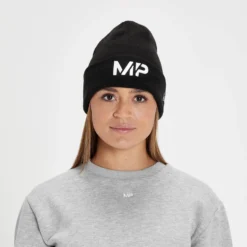MP NEW ERA Cuff Knitted Beanie - Black/White -Damen Fitnessbekleidung Verkäufe 12561719 6114980924759279
