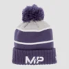 MP Bobble Knitted Bobble Hat - Navy/White