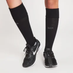 MP Full Length Football Socks – Black -Damen Fitnessbekleidung Verkäufe 12672015 4524862244987552