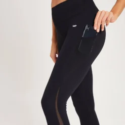 MP Women's Power Mesh Leggings - Black -Damen Fitnessbekleidung Verkäufe 12698380 2034929364254009
