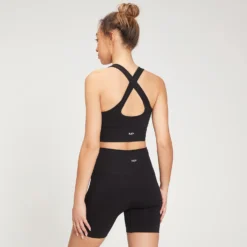 MP Women's Shape Seamless Cross Strap Sports Bra - Black -Damen Fitnessbekleidung Verkäufe 12698516 1154862245821642