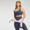 MP Women's Tempo Seamless Sports Bra - Graphite -Damen Fitnessbekleidung Verkäufe 12767200 1324878562364238
