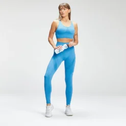 MP Women's Tempo Seamless Leggings - Bright Blue -Damen Fitnessbekleidung Verkäufe 12767208 6704878562821654