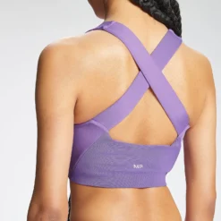 MP Women's Tempo Cross Back Repreve® Sports Bra - Deep Lilac