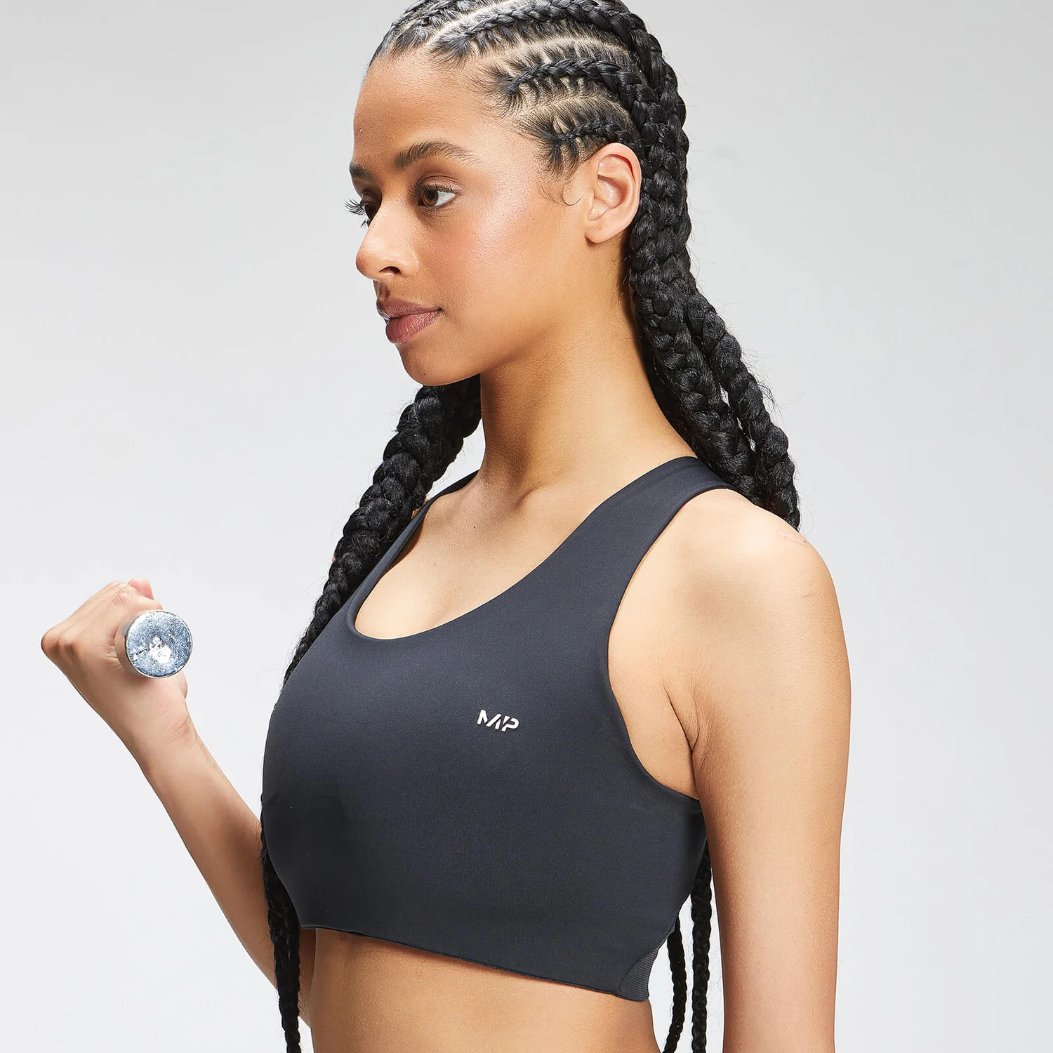 MP Women's Tempo Cross Back Sports Bra - Black 5 MP Women's Tempo Cross Back Sports Bra - Black – Bild 3