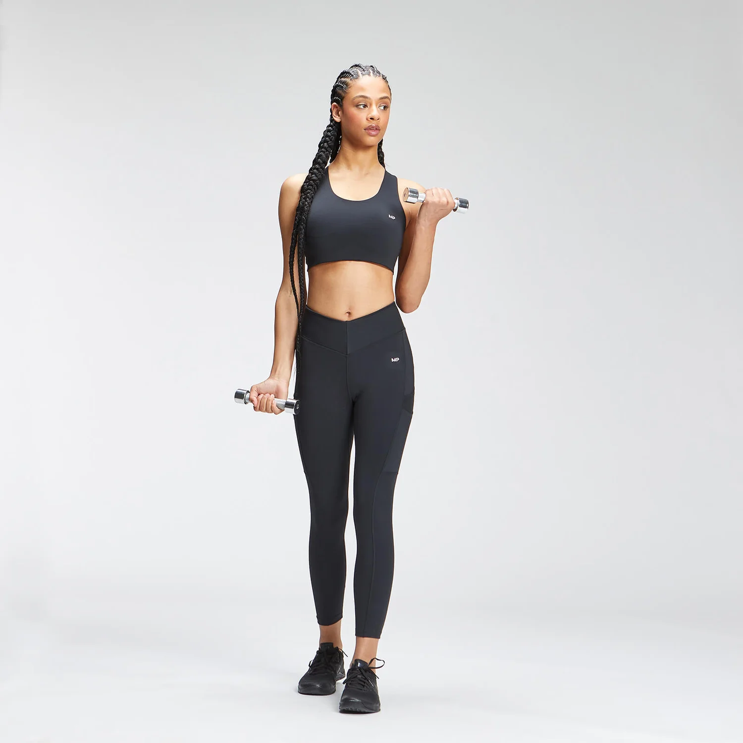 MP Women's Tempo 7/8 Leggings - Black 4 MP Women's Tempo 7/8 Leggings - Black – Bild 2