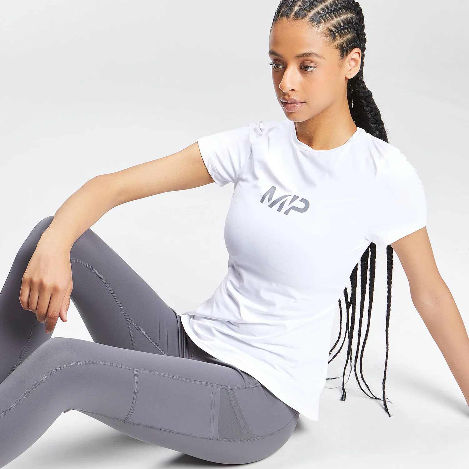 MP Women's Tempo Short Sleeve Top - White 8 MP Women's Tempo Short Sleeve Top - White – Bild 6