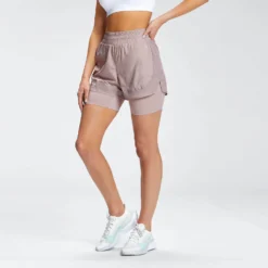 MP Women's Velocity Running Double Layer Shorts - Fawn