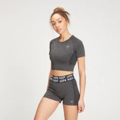 MP Women's Curve Crop Short Sleeve T-Shirt - Dark Carbon 11 MP Women's Curve Crop Short Sleeve T-Shirt - Dark Carbon -Damen Fitnessbekleidung Verkäufe 12773207 1404862246567313