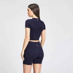 MP Women's Shape Seamless Crop Top - Navy -Damen Fitnessbekleidung Verkäufe 12773631 1004865545052289