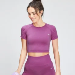 MP Women's Shape Seamless Crop Top - Orchid -Damen Fitnessbekleidung Verkäufe 12775099 1004865878567257