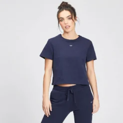 MP Women's Rest Day Women's Crop T-Shirt - Navy