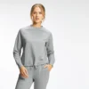 MP Women's Composure Crew Neck Sweatshirt - Chrome -Damen Fitnessbekleidung Verkäufe 12783050 1154884221087004