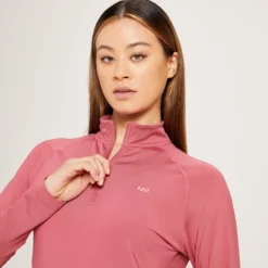 MP Women's Linear Mark Training 1/4 Zip - Frosted Berry -Damen Fitnessbekleidung Verkäufe 12847149 2094929352674045