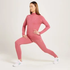 MP Women's Linear Mark Training 1/4 Zip - Frosted Berry -Damen Fitnessbekleidung Verkäufe 12847149 7924929352555242