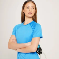 MP Women's Linear Mark Training T-Shirt - Bright Blue -Damen Fitnessbekleidung Verkäufe 12847205 5614929351835185