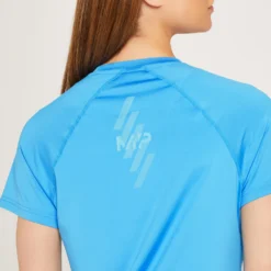 MP Women's Linear Mark Training T-Shirt - Bright Blue -Damen Fitnessbekleidung Verkäufe 12847205 9194929351896724