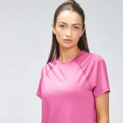 MP Women's Repeat Mark Graphic Training T-Shirt - Pink -Damen Fitnessbekleidung Verkäufe 12848093 1704875132075390