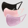 MP Curve Mask (3 Pack) - Black/Geranium Pink/Lilac -Damen Fitnessbekleidung Verkäufe 12856409 1724844045282028