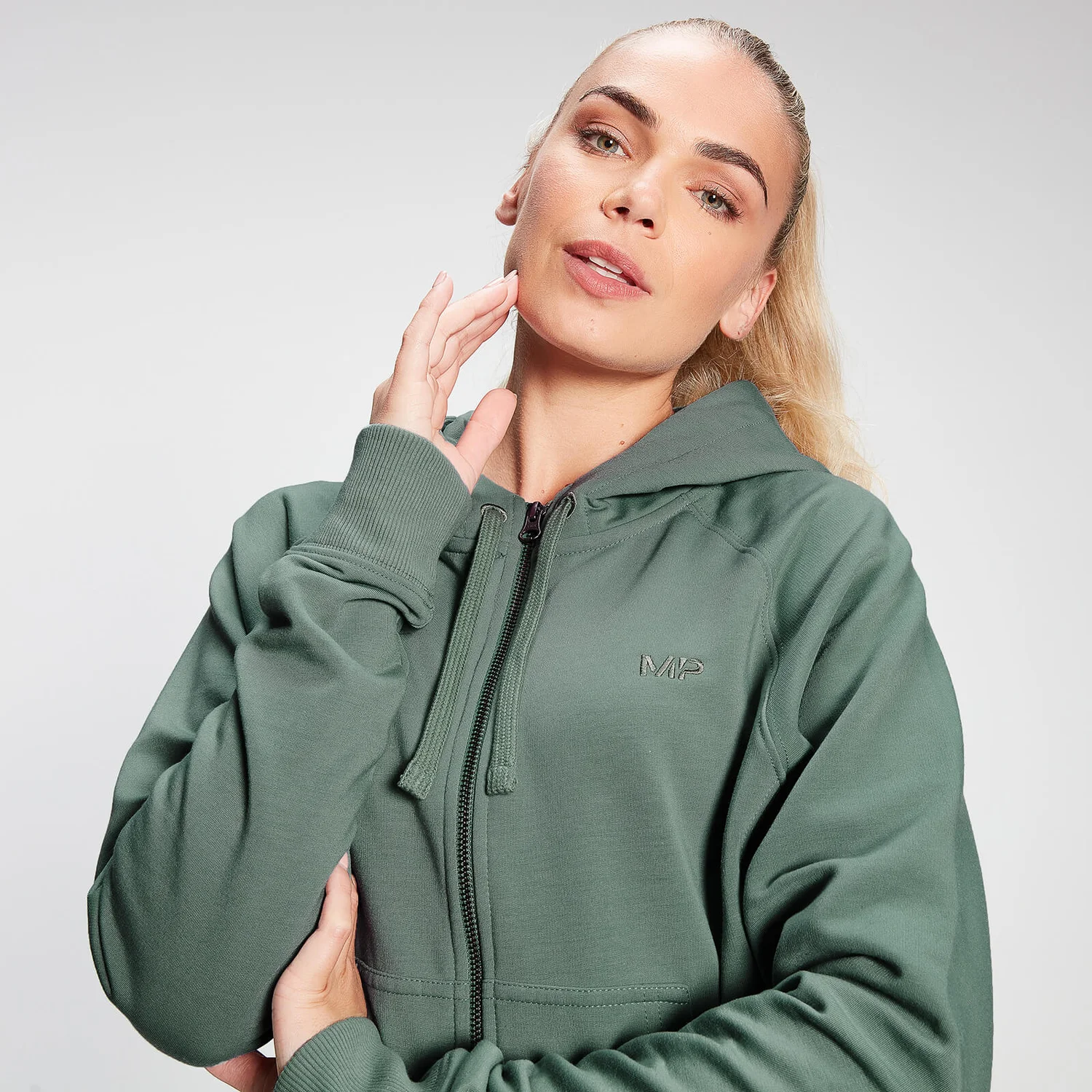 MP Women's Rest Day Zip Through Hoodie - Cactus 6 MP Women's Rest Day Zip Through Hoodie - Cactus – Bild 4