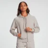 MP Women's Rest Day Zip Through Hoodie - Bone Grey