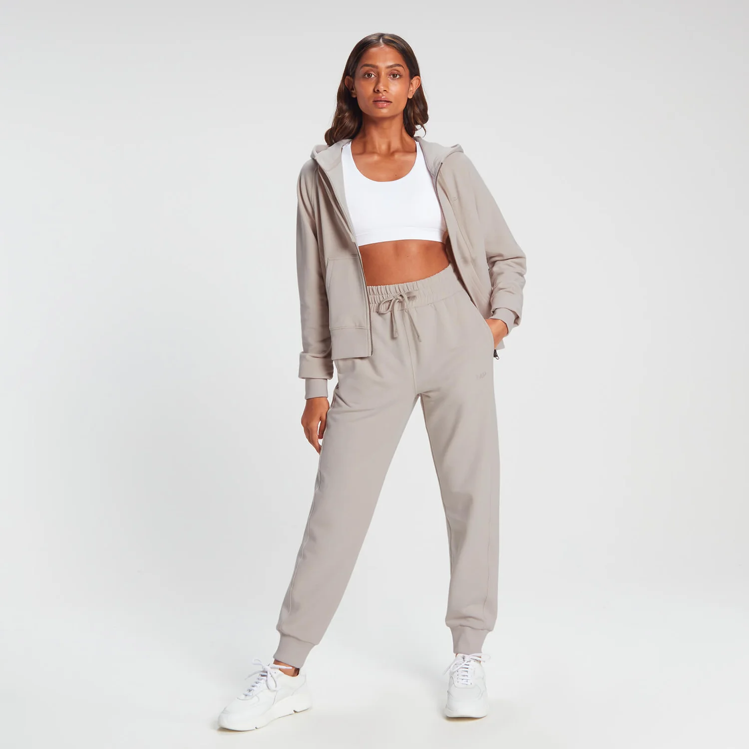 MP Women's Rest Day Zip Through Hoodie - Bone Grey 4 MP Women's Rest Day Zip Through Hoodie - Bone Grey – Bild 2