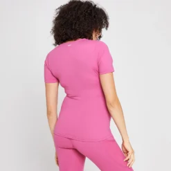 MP Women's Power Maternity Short Sleeve Top - Sangria -Damen Fitnessbekleidung Verkäufe 13028684 1844918735355265