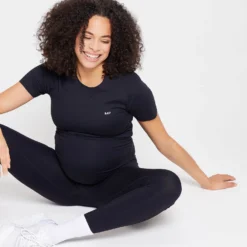 MP Women's Power Maternity Short Sleeve Top Multipack - Black/White -Damen Fitnessbekleidung Verkäufe 13028692 6684918734281214