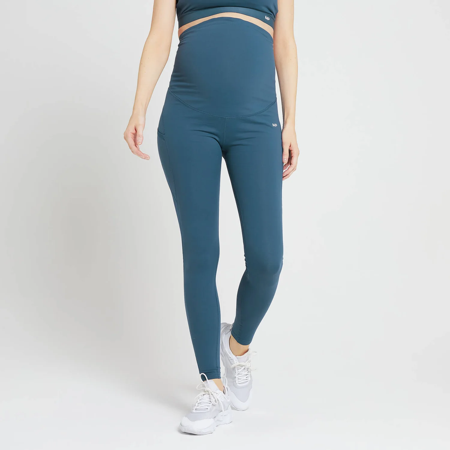MP Women's Power Maternity Leggings - Dust Blue 3 MP Women's Power Maternity Leggings - Dust Blue