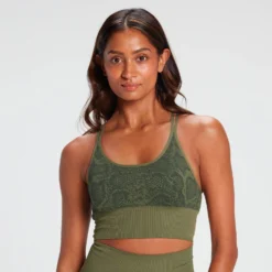 MP Snake Seamless Sports Bra - Green