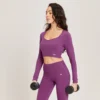 MP Women's Power Long Sleeve Top - Purple -Damen Fitnessbekleidung Verkäufe 13108725 6234959958384287