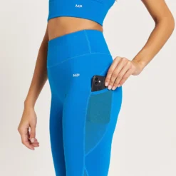 MP Women's Power Mesh Leggings - True Blue -Damen Fitnessbekleidung Verkäufe 13108932 6894915095051525