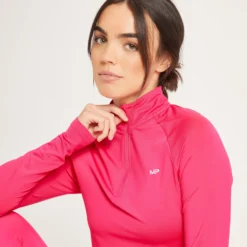 MP Women's Training Slim Fit 1/4 Zip - Magenta -Damen Fitnessbekleidung Verkäufe 13109274 1004912775155656