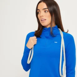 MP Women's Training Slim Fit 1/4 Zip - True Blue 9 MP Women's Training Slim Fit 1/4 Zip - True Blue -Damen Fitnessbekleidung Verkäufe 13109282 1984912775421963