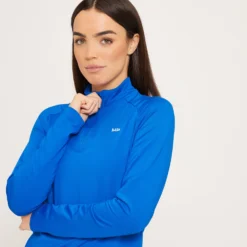 MP Women's Training Regular Fit 1/4 Zip - True Blue -Damen Fitnessbekleidung Verkäufe 13109298 1034965371301753