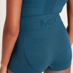 MP Women's Tempo Seamless Short Sleeve Crop Top - Dust Blue -Damen Fitnessbekleidung Verkäufe 13116720 1414914616689273