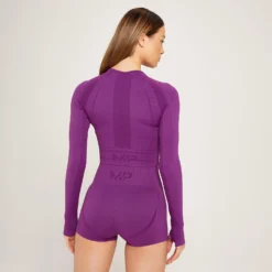 MP Women's Tempo Seamless Long Sleeve Crop Top - Purple 9 MP Women's Tempo Seamless Long Sleeve Crop Top - Purple -Damen Fitnessbekleidung Verkäufe 13116744 1734929354293622