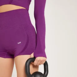 MP Women's Tempo Seamless Long Sleeve Crop Top - Purple 11 MP Women's Tempo Seamless Long Sleeve Crop Top - Purple -Damen Fitnessbekleidung Verkäufe 13116744 8904929354398784