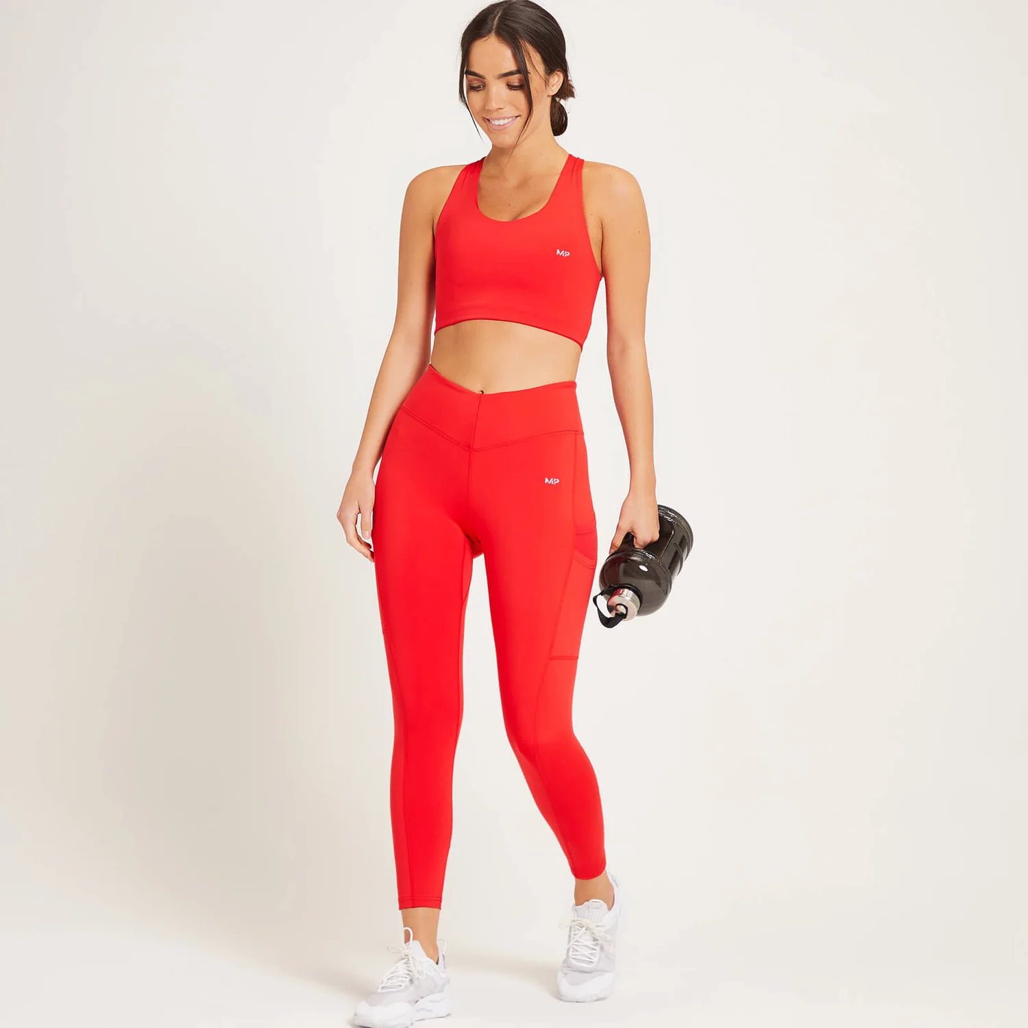 MP Women's Tempo Cross Back Sports Bra - Danger 4 MP Women's Tempo Cross Back Sports Bra - Danger – Bild 2