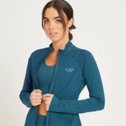 MP Women's Tempo Training Jacket - Dust Blue -Damen Fitnessbekleidung Verkäufe 13116824 1384912777823226