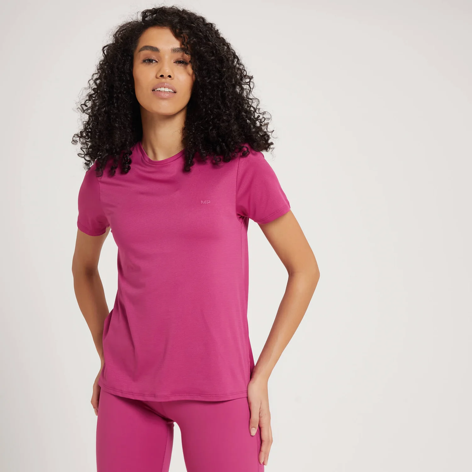 MP Women's Power Ultra Split Back T-Shirt - Sangria 3 MP Women's Power Ultra Split Back T-Shirt - Sangria