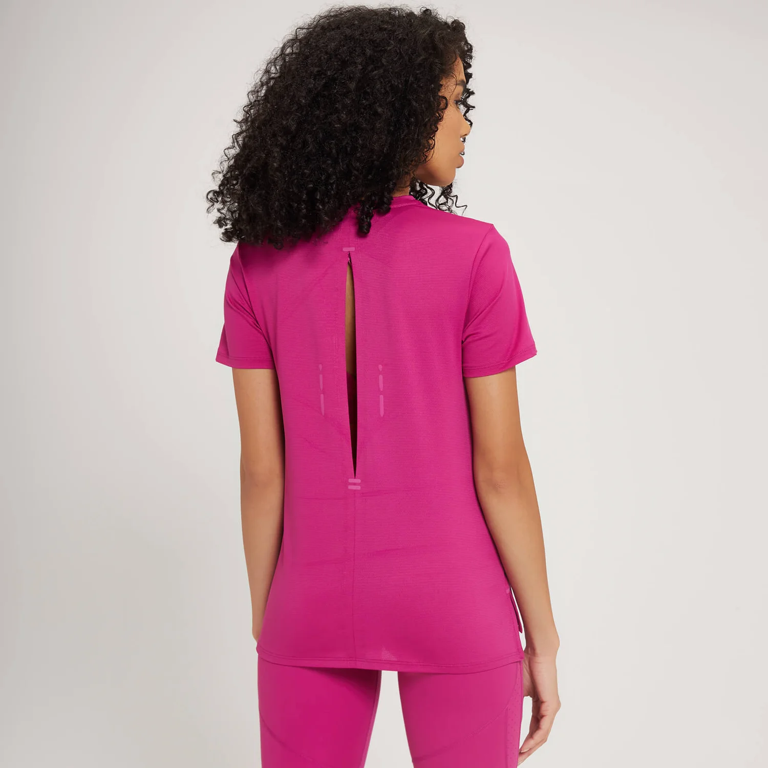 MP Women's Power Ultra Split Back T-Shirt - Sangria 5 MP Women's Power Ultra Split Back T-Shirt - Sangria – Bild 3