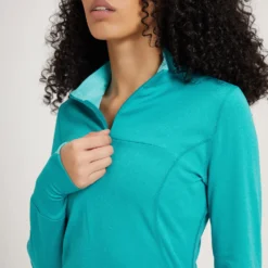MP Women's Power Ultra Regular Fit 1/4 Zip Top - Lagoon -Damen Fitnessbekleidung Verkäufe 13118165 1034936402537614