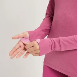 MP Women's Power Ultra Regular Fit 1/4 Zip Top - Sangria -Damen Fitnessbekleidung Verkäufe 13118173 1494936402571175