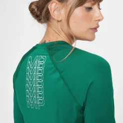 MP Women's Repeat MP Training Long Sleeve T-Shirt - Pine -Damen Fitnessbekleidung Verkäufe 13119981 1604994424449916