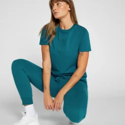 MP Women's Repeat MP T-Shirt - Deep Lake -Damen Fitnessbekleidung Verkäufe 13120029 4024954755283401