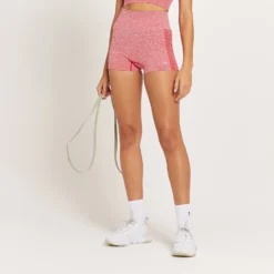 MP Women's Curve High Waisted Booty Shorts - Danger Marl