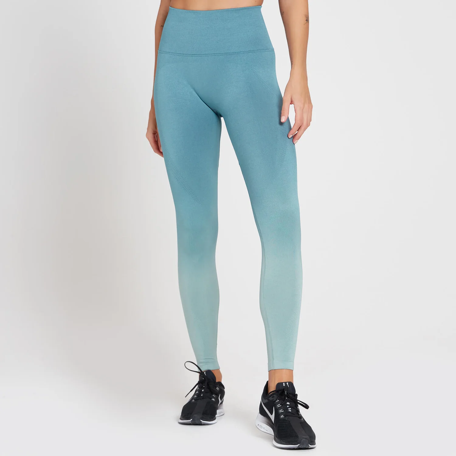 MP Women's Velocity Ultra Seamless Leggings - Stone Blue 3 MP Women's Velocity Ultra Seamless Leggings - Stone Blue