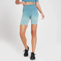 MP Women's Velocity Ultra Seamless Cycling Shorts - Stone Blue